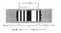 第3図　NW-7で “1”を表すキャラクタ