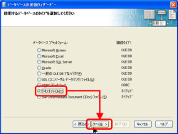 データベースのタイプ調整