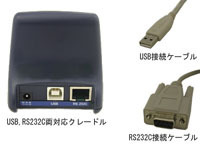 USB接続・RS232C接続